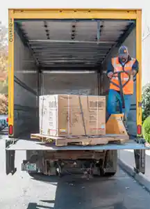 Image for the question: What if the pickup or delivery location needs a liftgate?